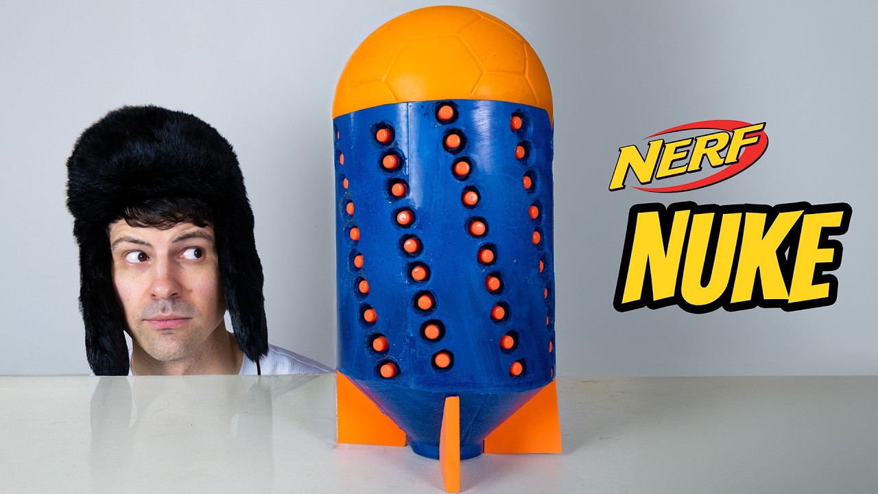 I made it for REAL, and it's terrifying  (Nerf Nuke)