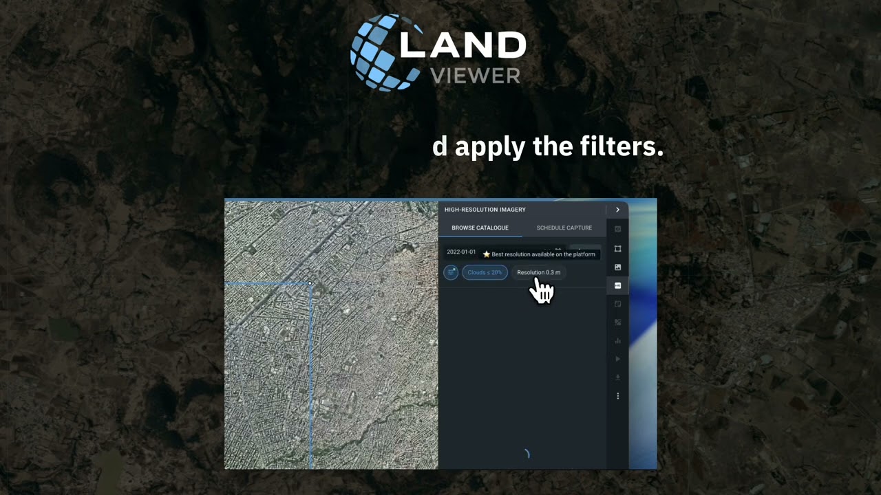 High resolution imagery in EOSDA LandViewer