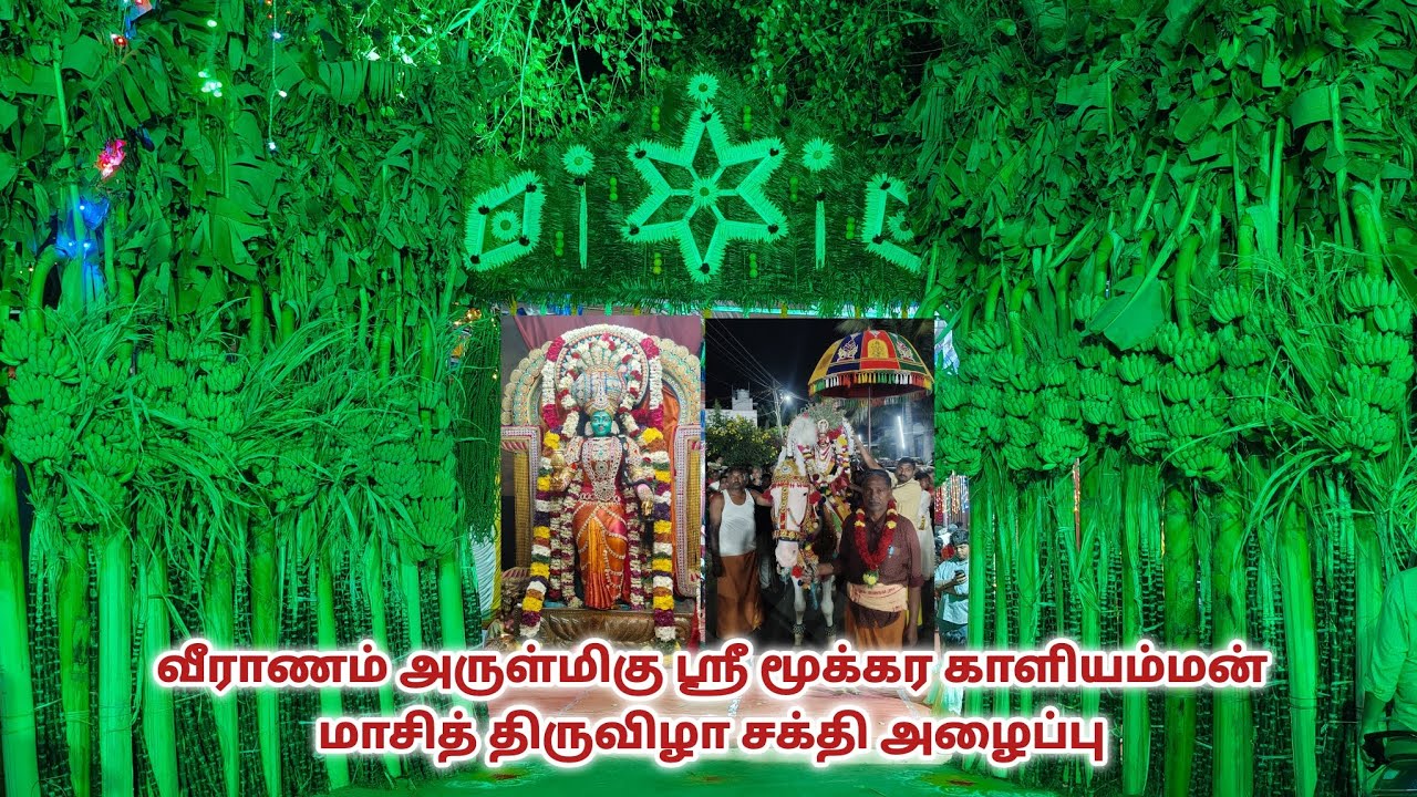 வீராணம் அருள்மிகு ஶ்ரீ மூக்கர காளியம்மன் 58 ஆம் ஆண்டு மாசித் திருவிழா சக்தி அழைப்பு