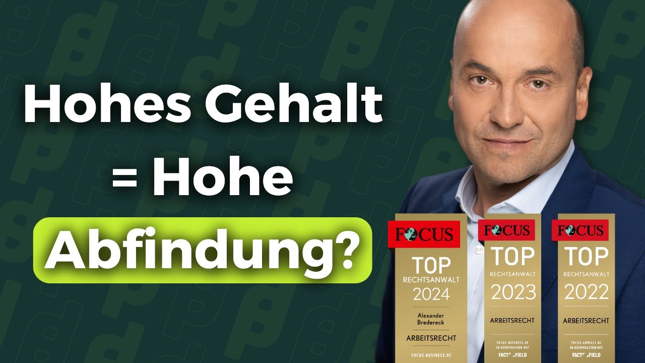 Abfindungshöhe bei Gehalt über 8000 €