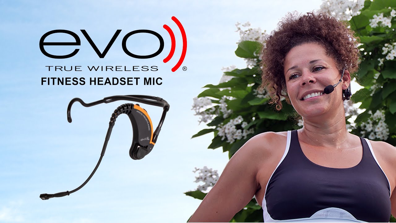 The EVO Wireless Fitness Headset Mic System