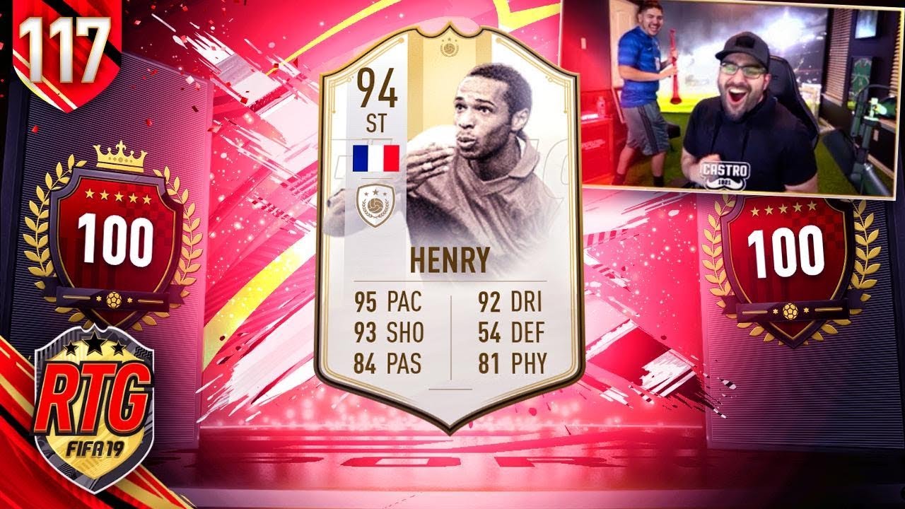 OMG I GOT 94 HENRY & TOP 100 WITH CASTRO!! FIFA 19 Ultimate Team RTG 