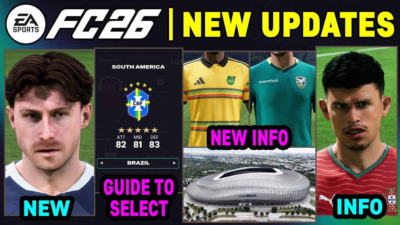 EA FC 26 NEWS | NEW Updates, Real Faces, Career Mode Additions & LEAKS ✅