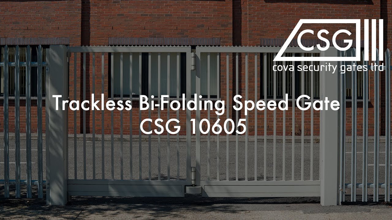 Trackless Bi-Folding Speed Gate – CSG 10605
