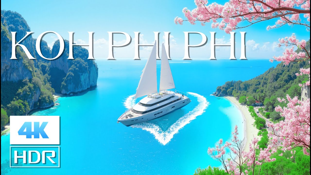 KOH PHI PHI IN MOTION 4K | Can You Feel the Calm of Turquoise Seas & Island Life? | Deep House Chill