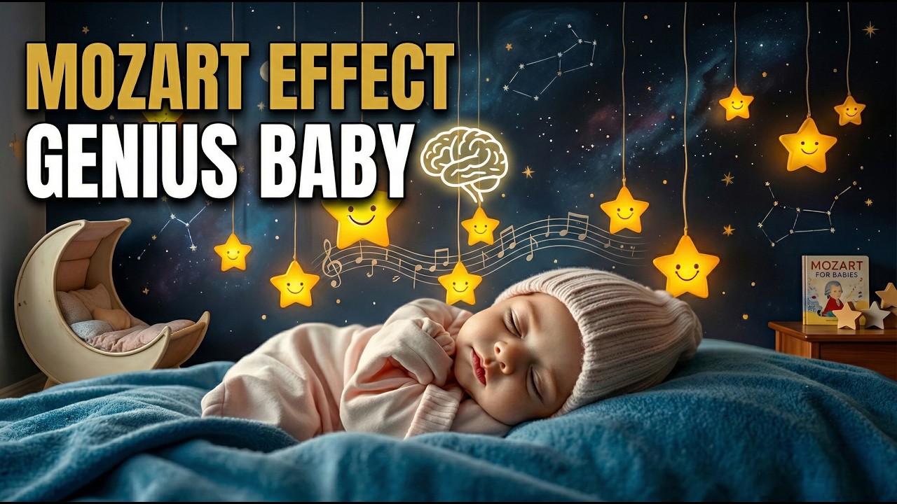 Sleep Instantly in 3 Minutes: Mozart Effect to Stop Crying 🎵 Hızlı Uyutan Müzik
