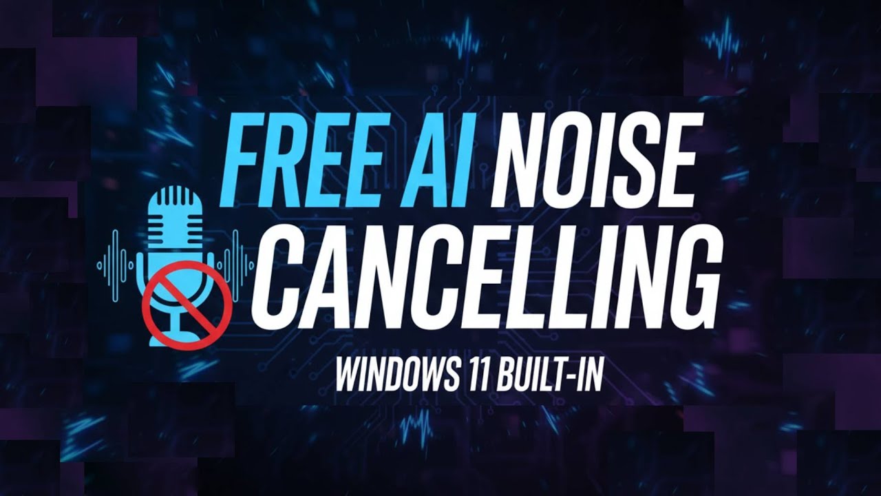 Free Noise Cancelling You Probably Already Have! (Windows 11)