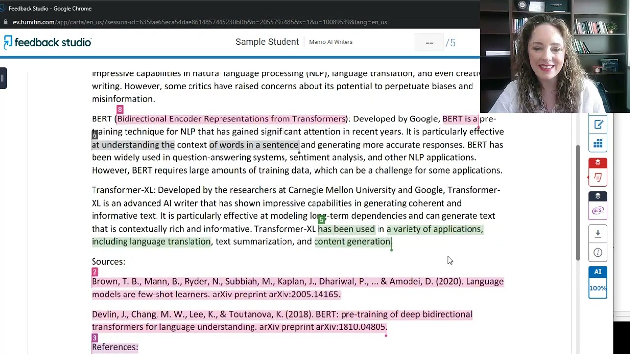 Demo of TurnItIn - New AI Detection Tool