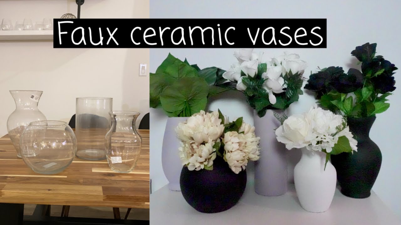 DIY FAUX CERAMIC VASES | EASY AND CHEAP HOME DECOR