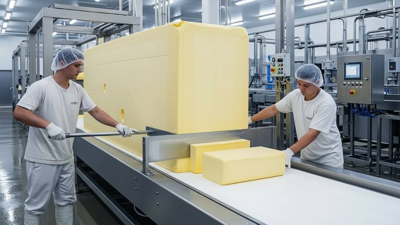 How Butter Is Made – Inside the Factory (Full Process From Milk to Packaged Butter)