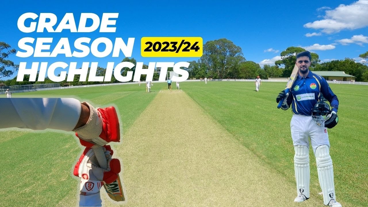 My Australian 23/24 Summer Grade Season Highlights | Gopro Cricket Helmet Cam