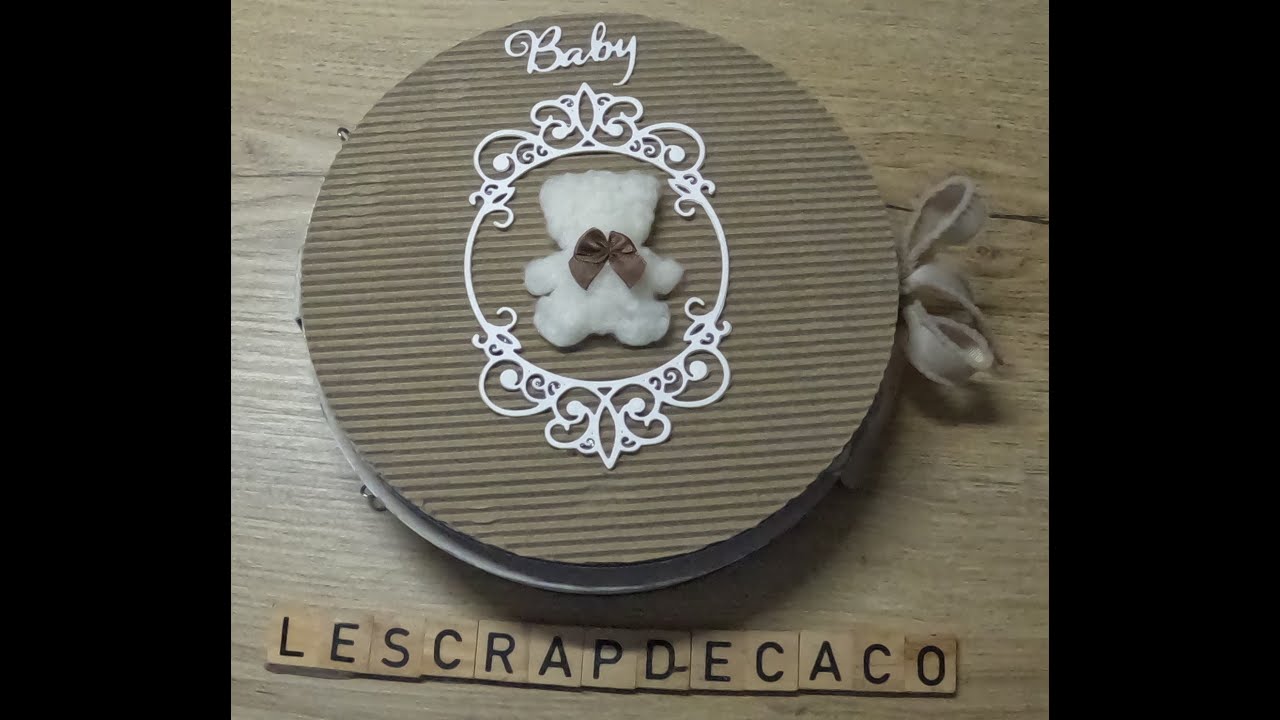 tuto album rond 100% action #action #albumphoto albumphoto #albumnaissance #scrapbooking