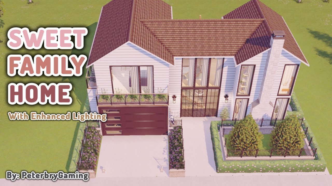 Sweet Family Home with Enhanced lighting | The Sims FreePlay | Speed Build | House Tour