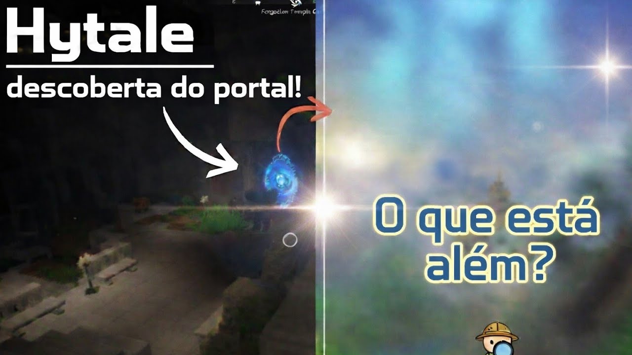 Eu não acredito que tem aquilo do outro lado do portal- Hytale ep2