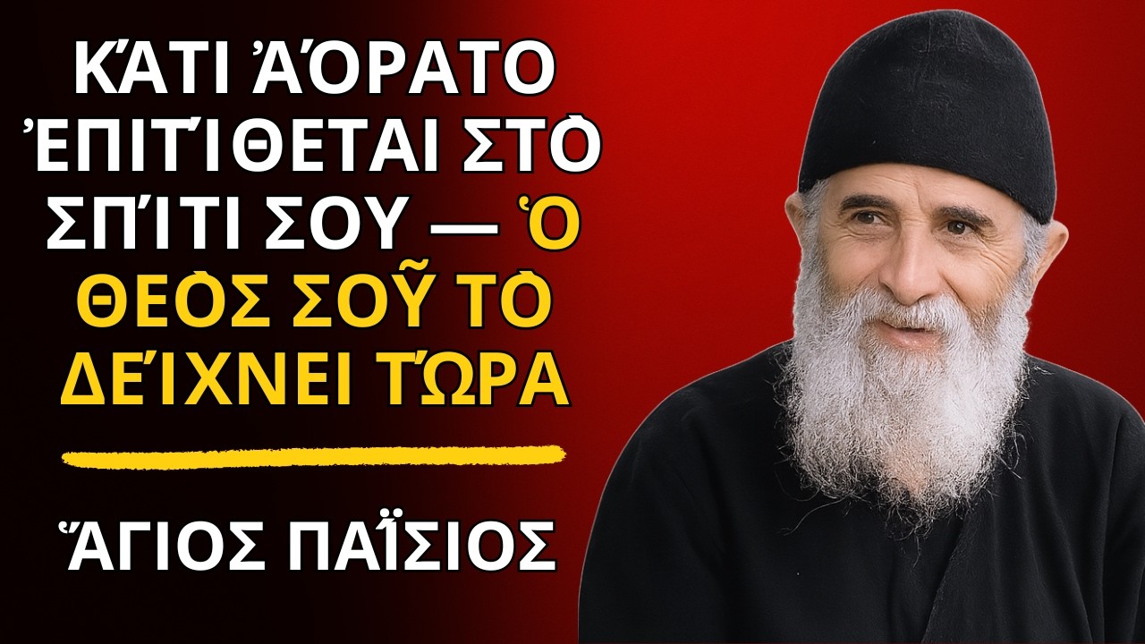 Κάτι ἀόρατο ἐπιτίθεται στὸ σπίτι σου — Ὁ Θεὸς σοῦ τὸ δείχνει τώρα - ἍΓΙΟΣ ΠΑΪ́ΣΙΟΣ
