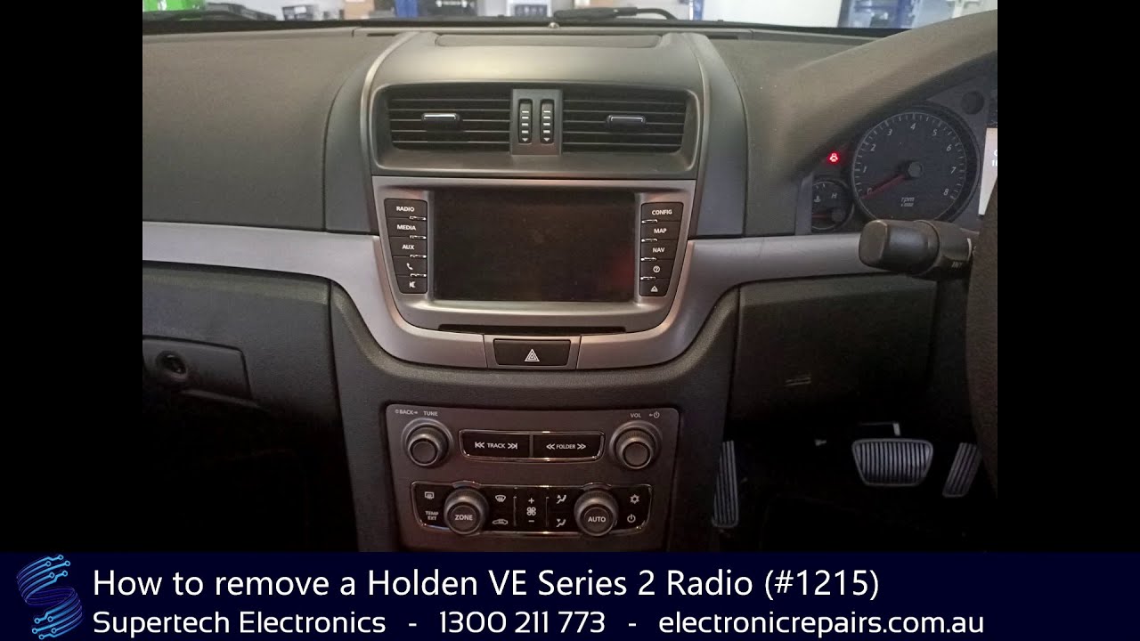 Как снять радио Holden Commodore VE Series 2 (#1215)
