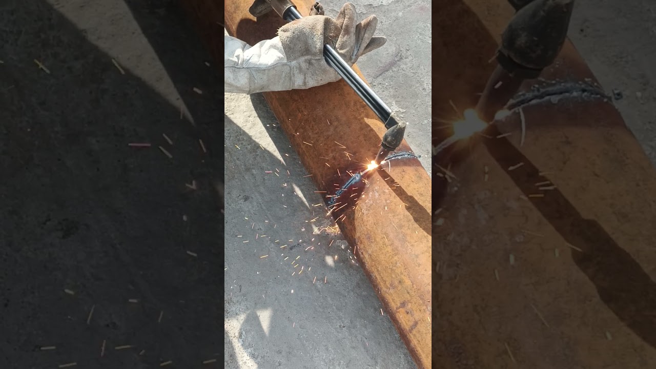 gas cutting pipe short video