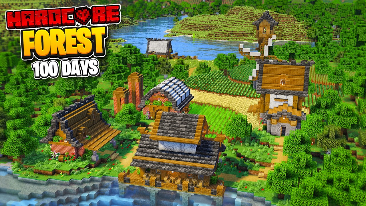 100 Days in the Forest in Minecraft Hardcore