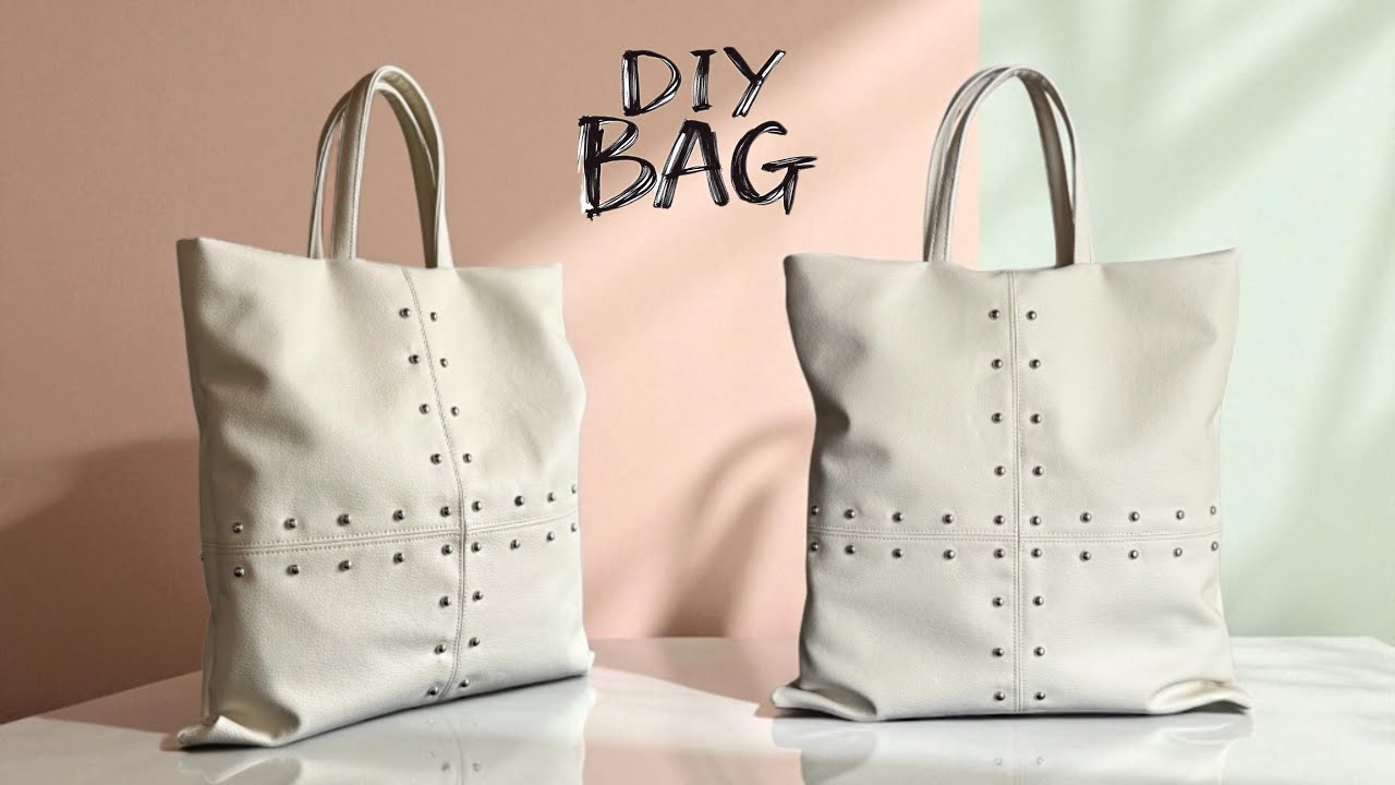 Come Creare una Borsa Estiva in Similpelle con Borchie – Tutorial Facile e alla Moda - DIY BAG