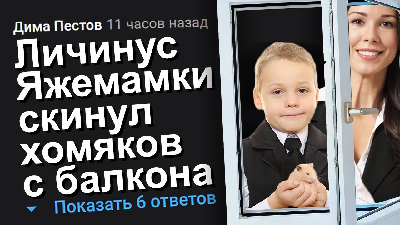 ЛИЧИНУС ЯЖЕМАМКИ СКИНУЛ ХОМЯКОВ С БАЛКОНА. ЯЖЕМАТЬ ИСТОРИИ.
