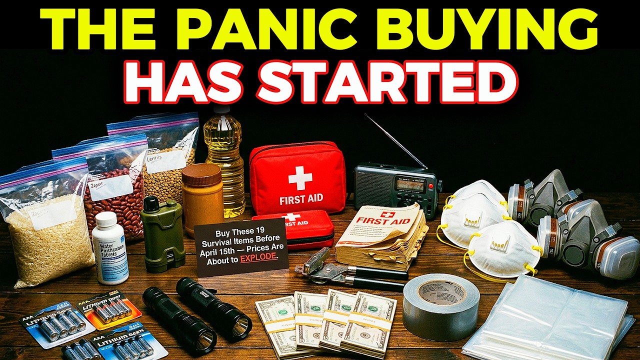 Red Cross WARNING 21 Items You MUST Stockpile NOW