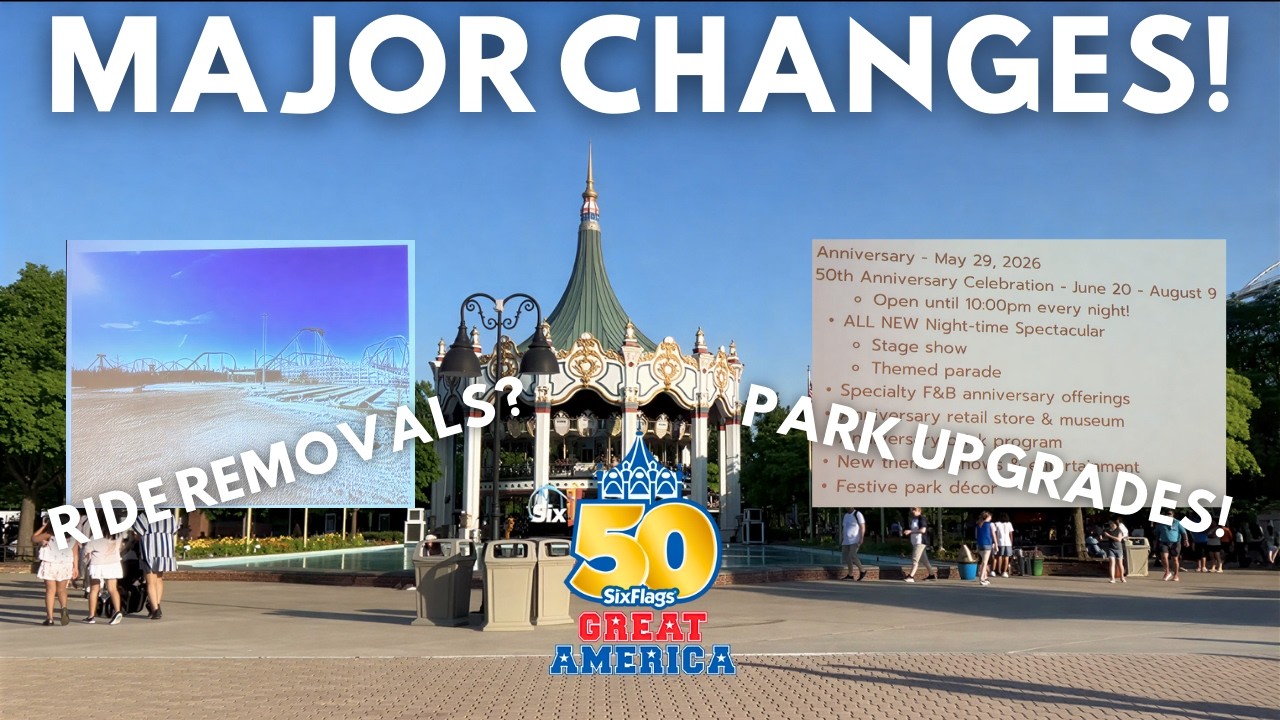 На выставке No Coaster Con 2026 были объявлены грядущие изменения в Six Flags Great America.