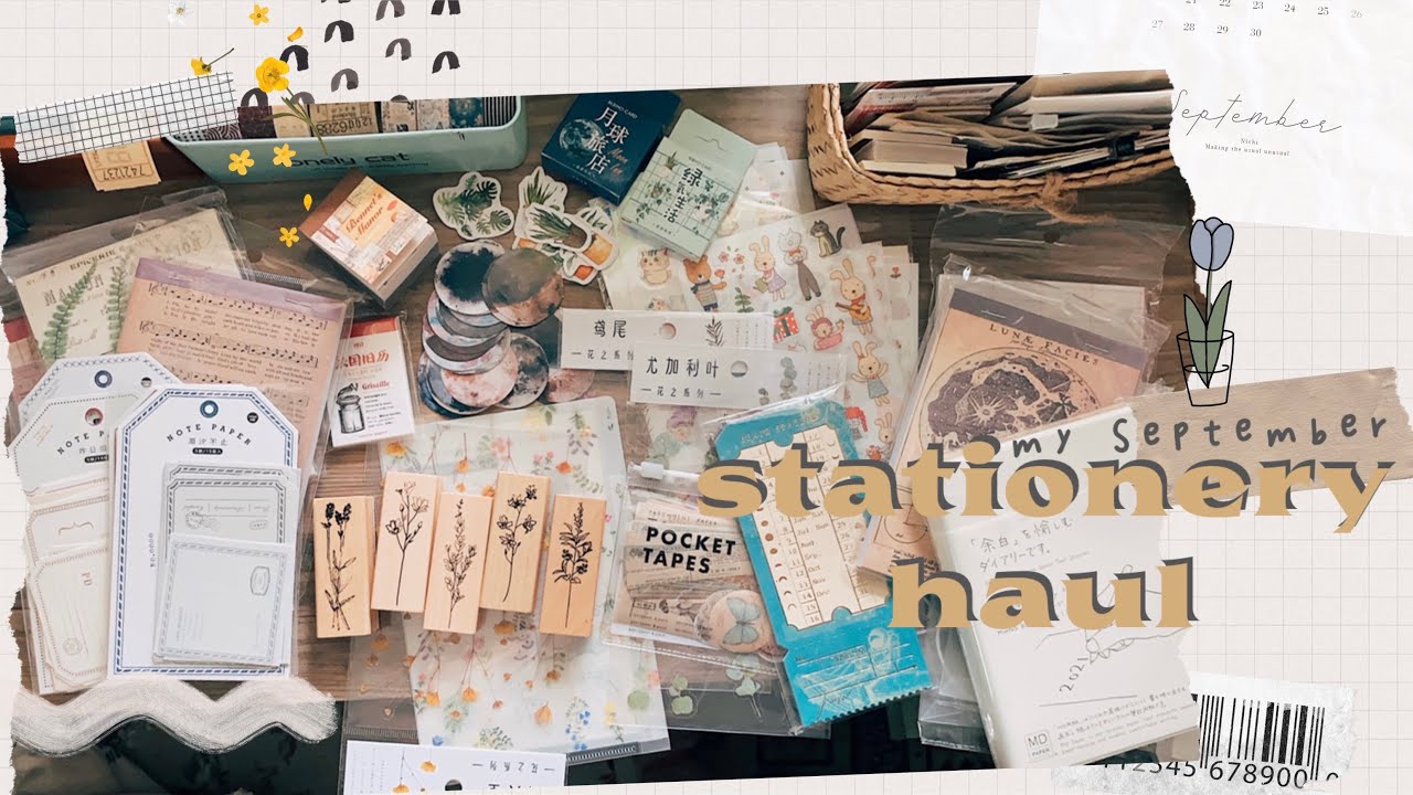 shopee stationery haul and my 2021 planner 💸