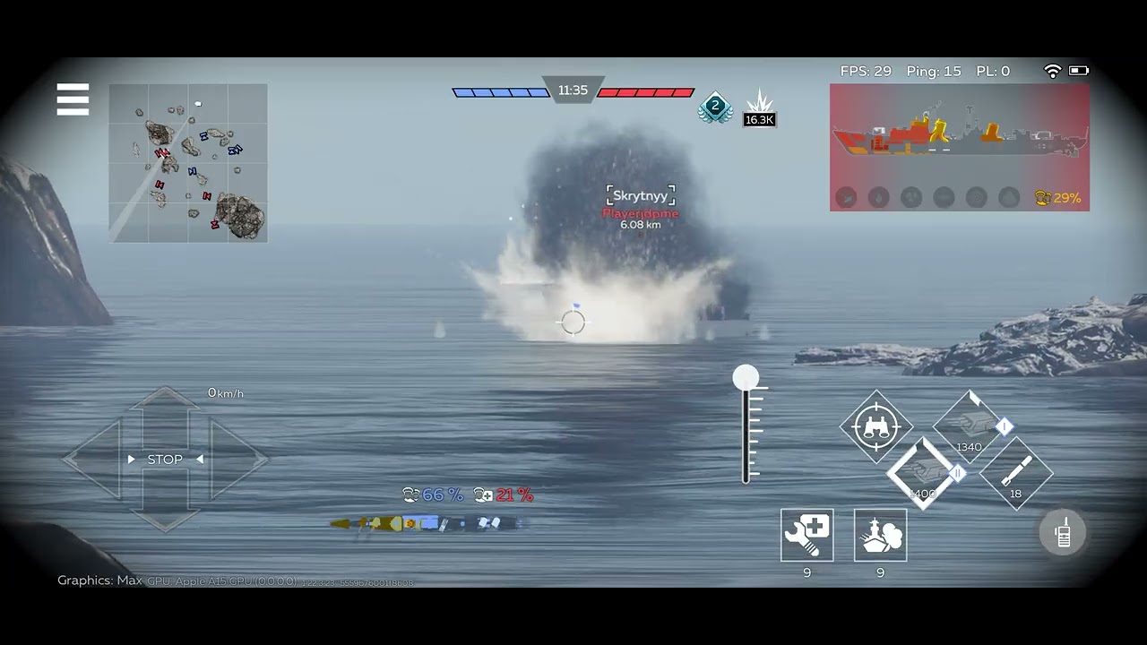 WTM gameplay (USS Porter)
