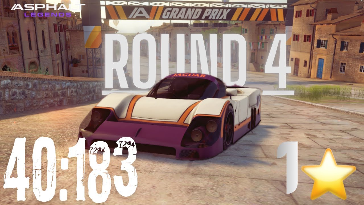 Asphalt 9 Grand Prix Round 4 Jaguar XJR-9  1 star | 40:183