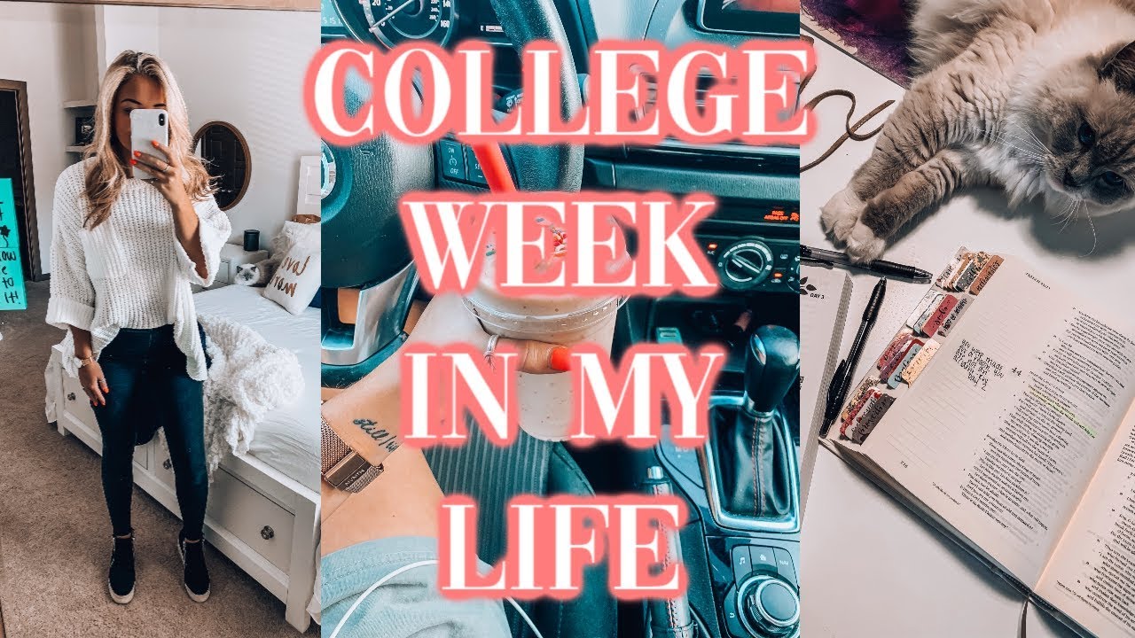 COLLEGE WEEK IN MY LIFE | Going to class, studying & Bible study