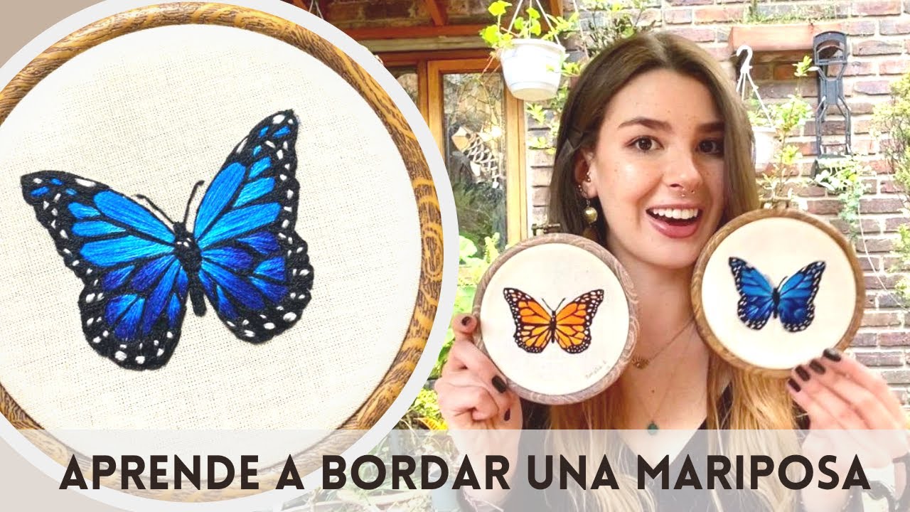 Cómo bordar una mariposa 🦋 | Tutorial de Bordado Paso a Paso