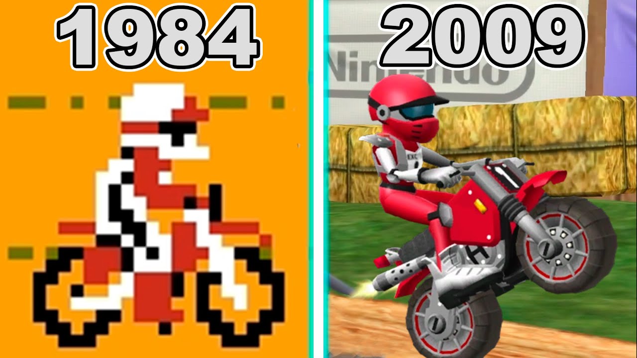 Excitebike Game Evolution (1984 - 2009)