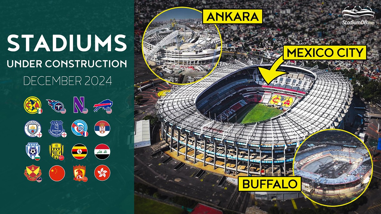 🌍 Stadiums Under Construction (December 2024)