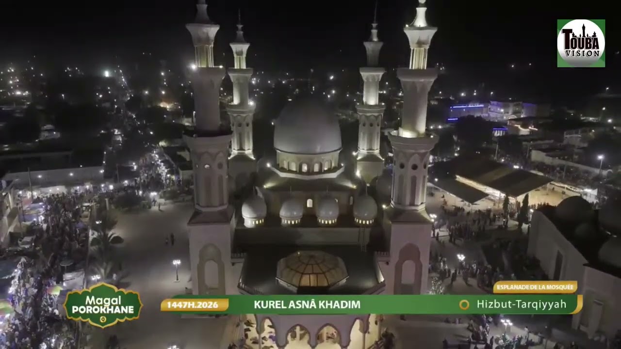 Assinou Kourel Asna Khadim HT Magal Porokhane 2026 à l'esplanade de la Mosquée
