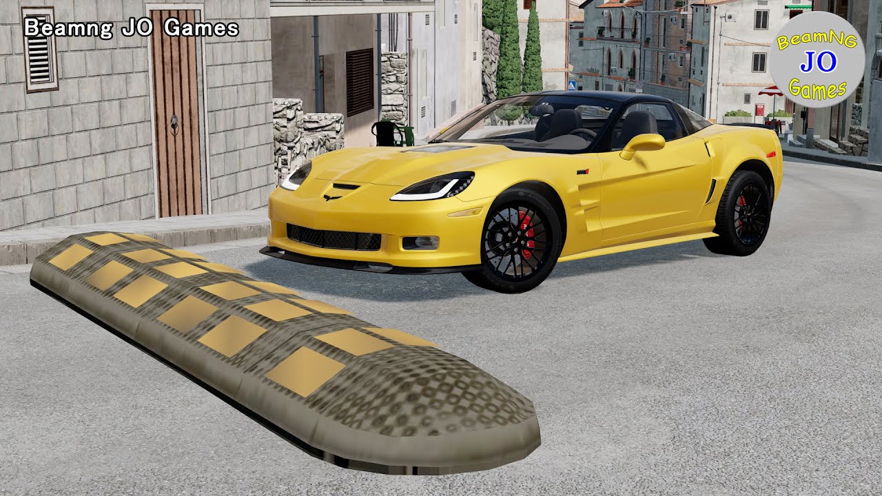 Cars vs Massive Speed Bumps #49 – BeamNG JO Games