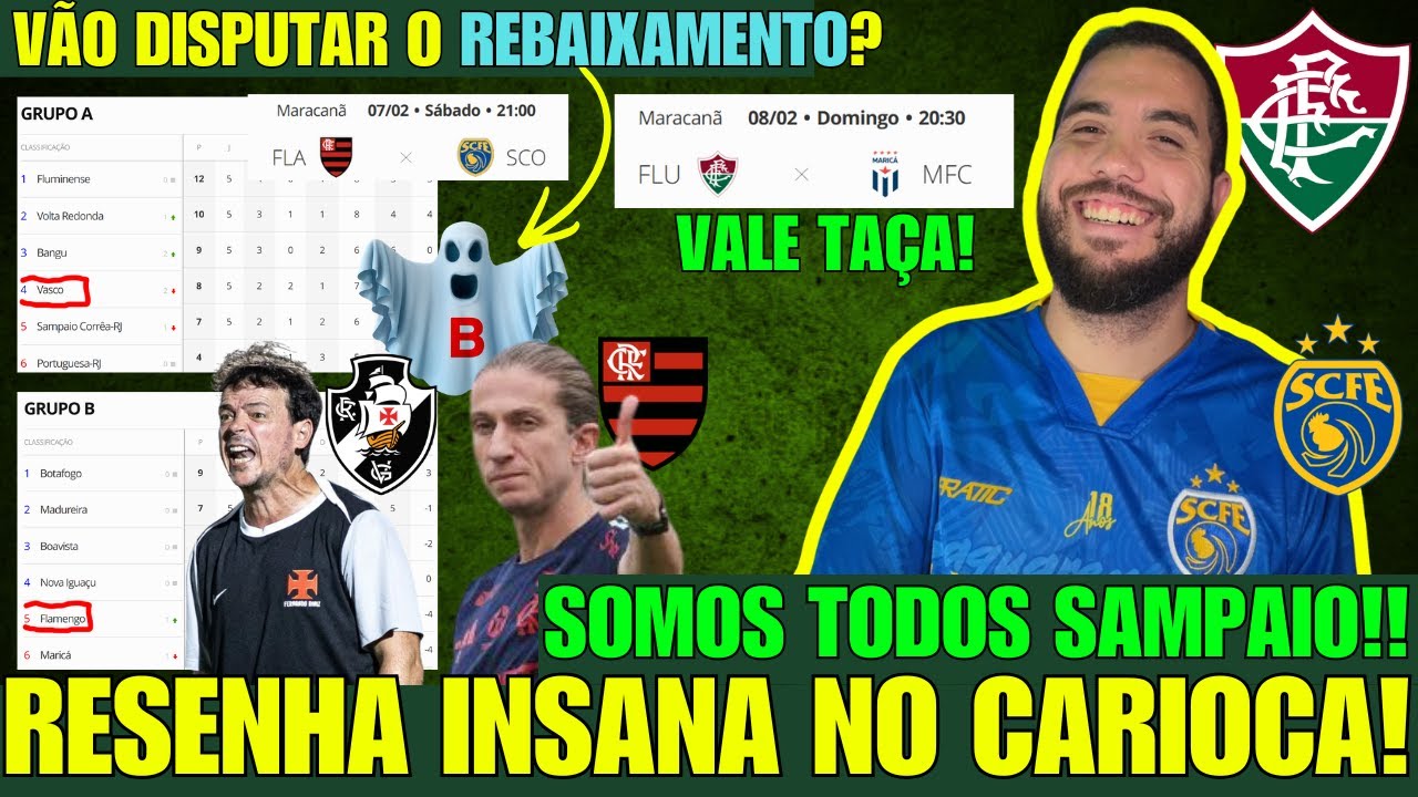 😂DRAMA DOS RIVAIS! FLA E VASCO BRIGAM PRA NÃO CAIR! FLU PODE SER CAMPEÃO DOMINGO! VAI, SAMPAIO!!!