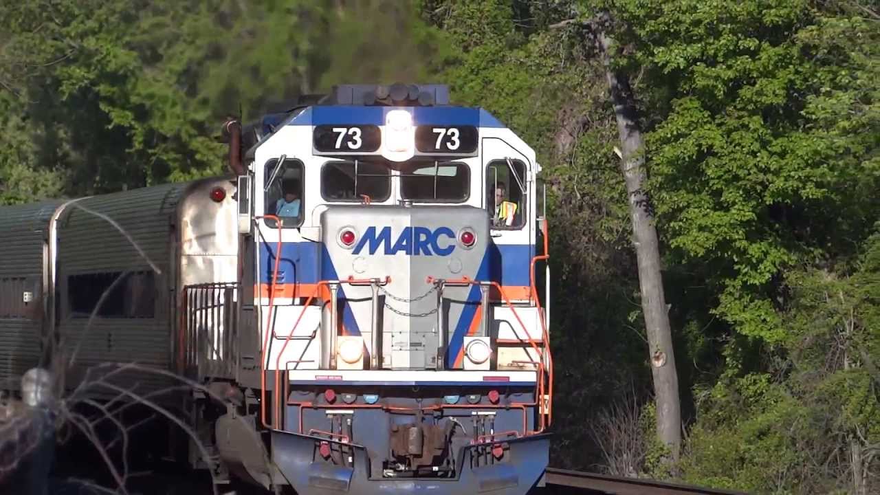 MARC #73 & 70 Past Laurel Racetrack
