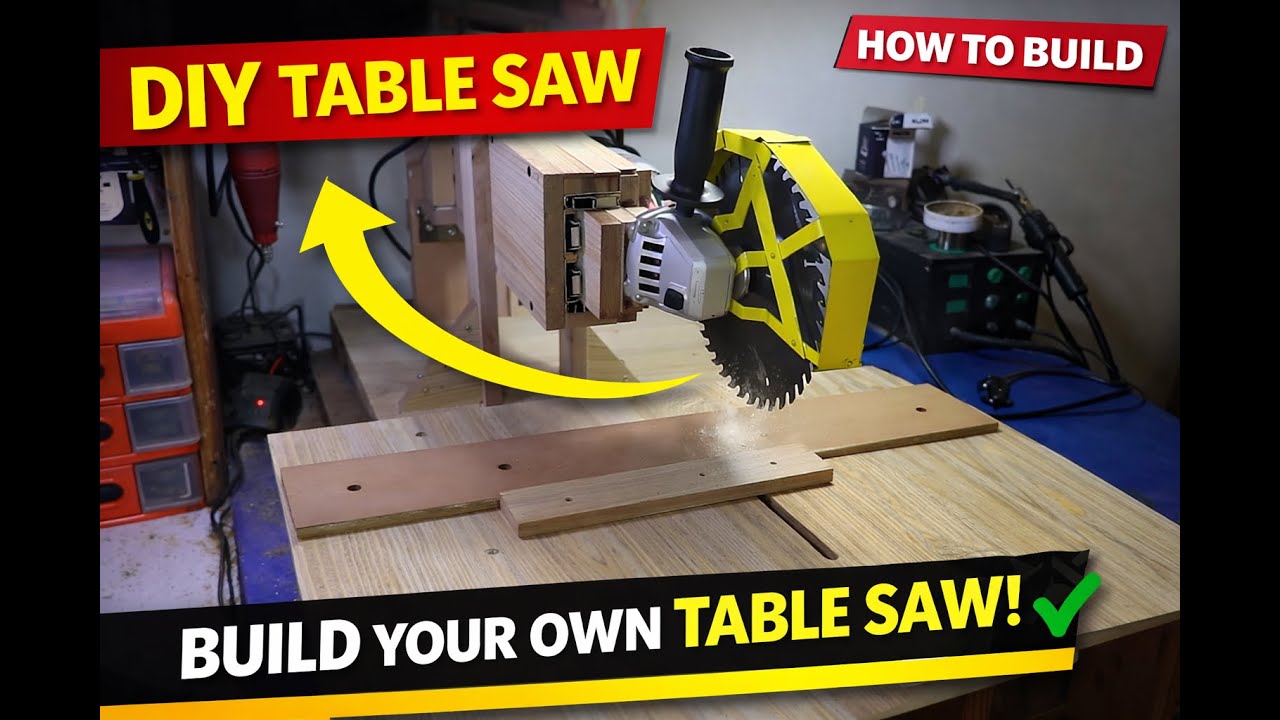 Homemade Sliding Angle Grinder Stand | How to make Sliding Angle grinder Miter Saw | metal cutter
