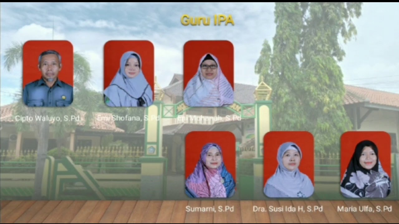 Struktur Madrasah & Dewan Guru MTsN 1 Pekalongan.
