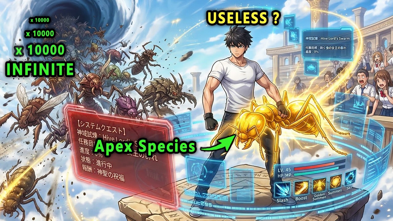 Mocked as trash for insect race—unknown to them, you have a freak talent.