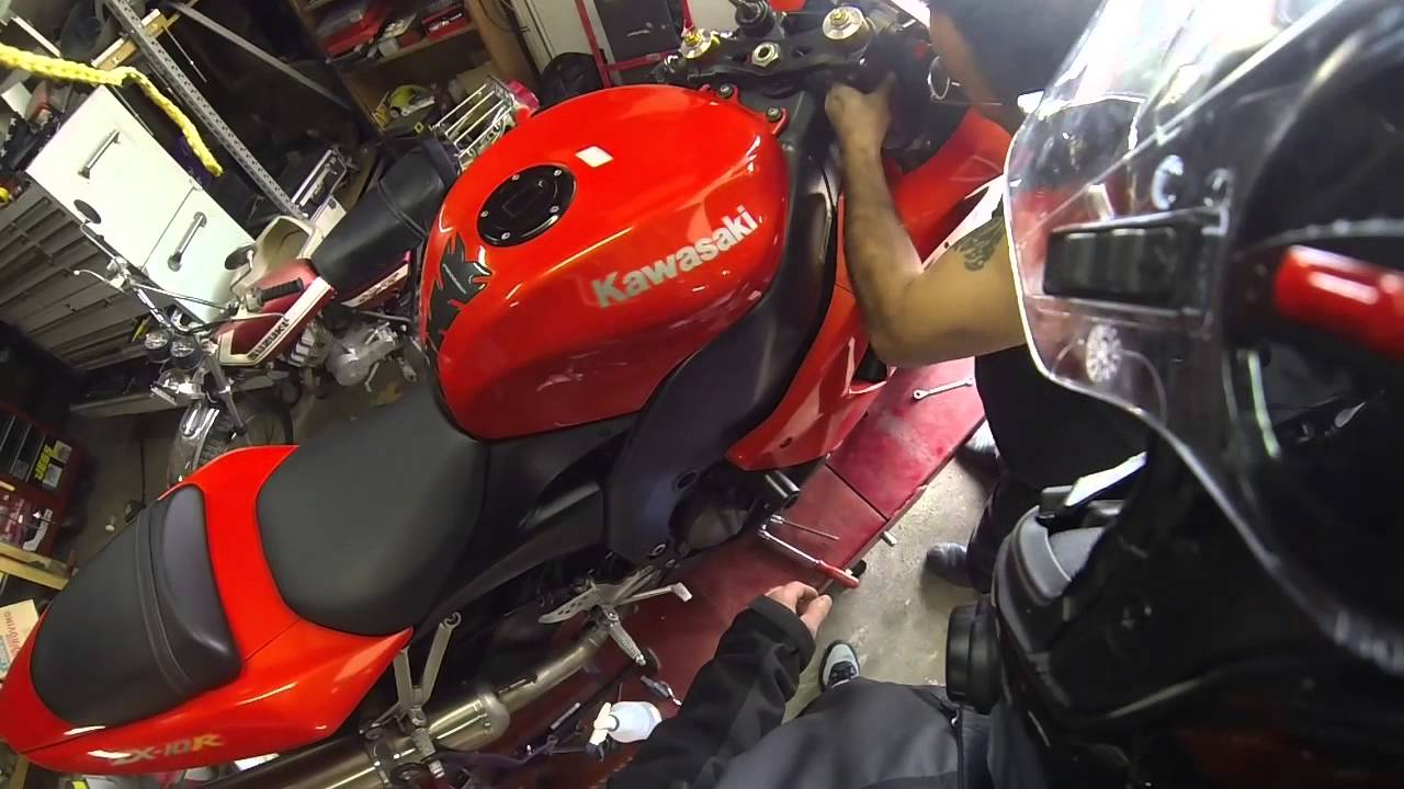 How To Lower the Front End of a Sportbike Using the Forks