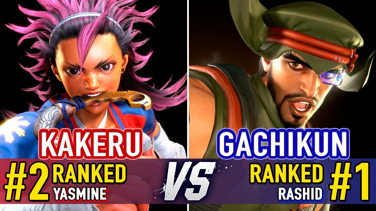 SF6 🤜 KAKERU (#2 Ranked Yasmine) vs GACHIKUN (#1 Ranked Rashid) 🤛 SF6 High Level Gameplay