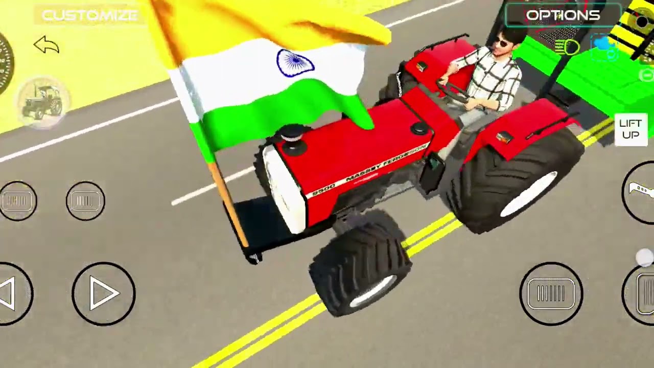 Modified Massey tractor driving 😈Indian game 😈Tractor wala game 😈gaming video 