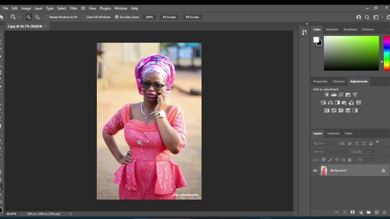 (1) getting started in Adobe Photoshop- importing a file or creating a new doc