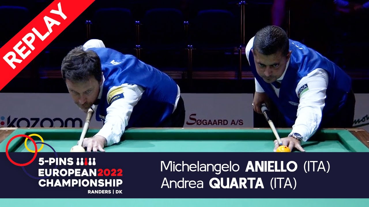 5-Pin European Championship Randers 2022 Quarter Final Quarta (ITA) vs Aniello (ITA)