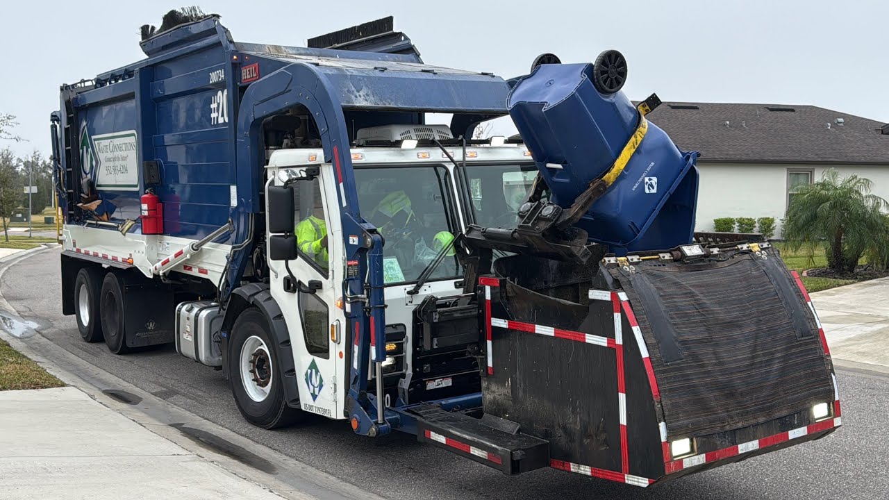 Waste Connections Mack LR Heil Curotto Can Garbage Truck