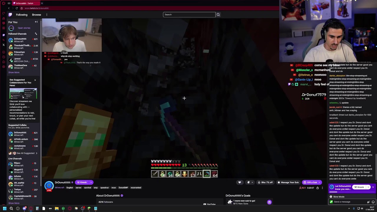 Live Streaming🔴Teleporting to Viewers | Reactions & PVP | Donut & Fyre SMP