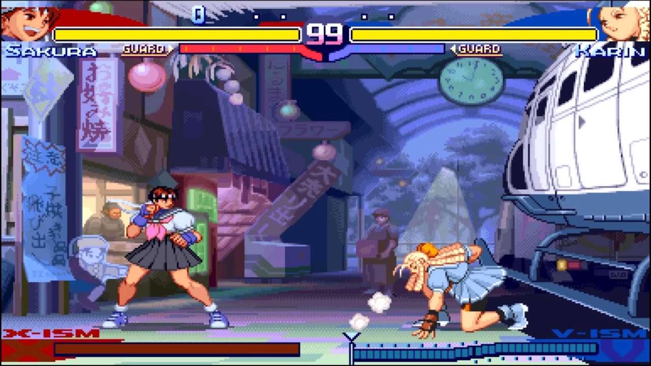 Street Fighter Alpha 3  - Sakura (Arcade Mode) [PS4]