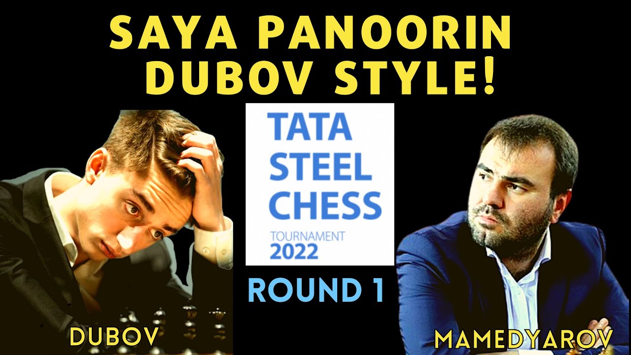 DUBOV THE ENTERTAINER! EXCITING ANG LARO! Tata Steel 2022 Dubov vs Mamedyarov Round 1
