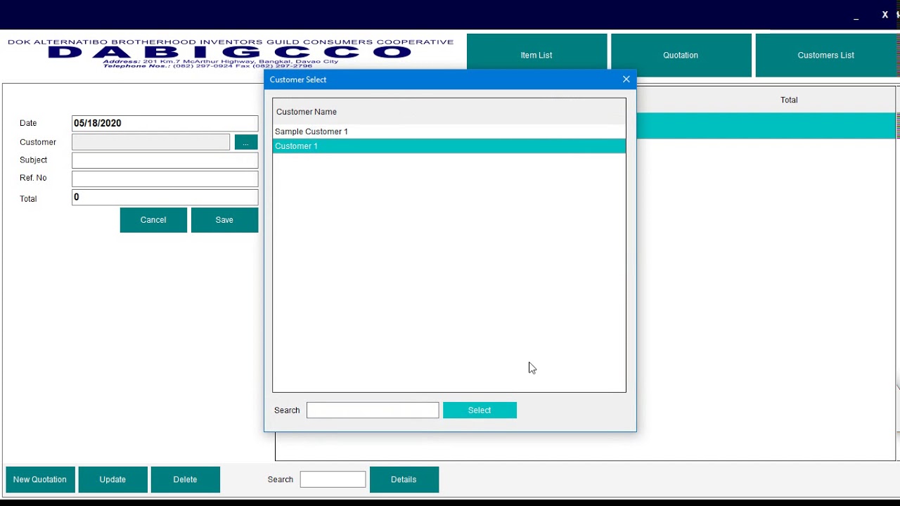 Price Quotation Management System